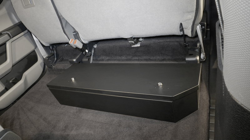 Ford F-250 Super Duty Underseat Lockbox - Rear - Tuffy Products - 2/3 Length with Keyed Lock - `17-`24